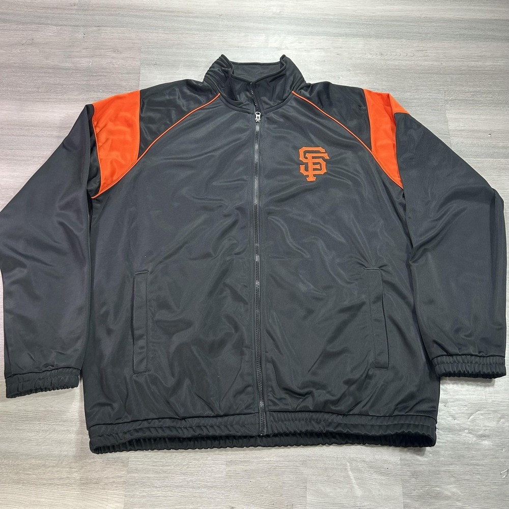 San Francisco Giants Jacket Mens XL Black MLB Baseball GIII Sports Full Zip